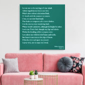 Toile Sonnet 116Laissez-moi ne pas parler du mariage des (Insitu(Salon))