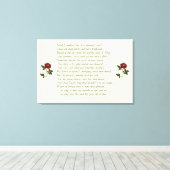 Toile Sonnet de Shakespeare # 18 (Insitu (Plancher de Bois))