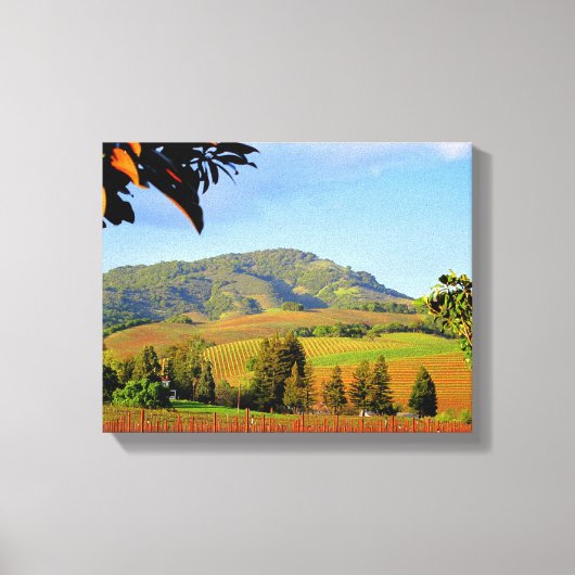 Toile Sonoma County CA Vineyards, (Recto)