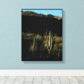 Toile Sonoran Desert Scène avec Saguaro Cactus géant (Insitu (Plancher de Bois))
