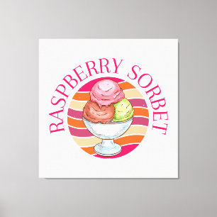Toile Sorbet de framboise