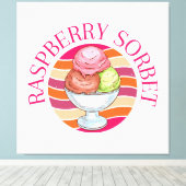 Toile Sorbet de framboise (Insitu (Plancher de Bois))