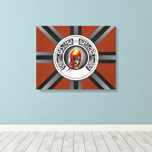 Toile Sorcière verte (Insitu (Plancher de Bois))