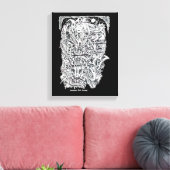 Toile Sorcières et diables, par Brian Benson. (Insitu(Salon))