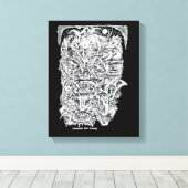 Toile Sorcières et diables, par Brian Benson. (Insitu (Plancher de Bois))