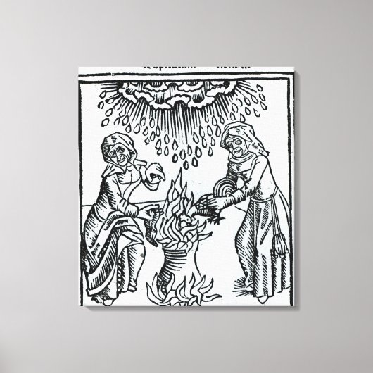 Toile Sorcières faisant un sort, 1489 (Recto)