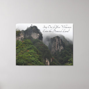 Toile "Sortez de votre nature" sur un