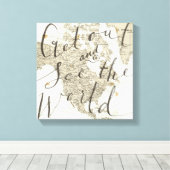 Toile Sortez Et Voyez La Citation Mondiale (Insitu (Plancher de Bois))