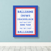 Toile Sortez-moi au ballon, baseball (Insitu (Plancher de Bois))