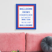 Toile Sortez-moi au ballon, baseball (Insitu(Salon))