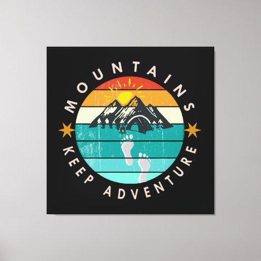 Toile Sortir à l'extérieur Garder l'aventure (Recto)