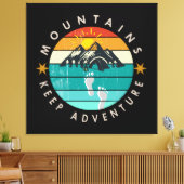 Toile Sortir à l'extérieur Garder l'aventure (Insitu(Salon))