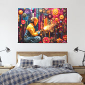 Toile Soudage dynamique - Souder en Floral Industrial (Insitu(Chambre))