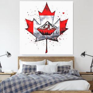 Toile Soul Maple Leaf Mountain