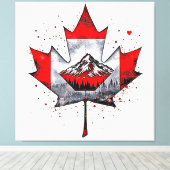 Toile Soul Maple Leaf Mountain (Insitu (Plancher de Bois))