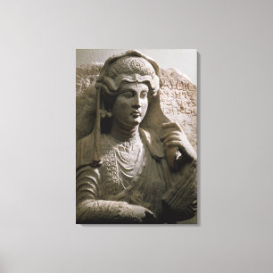 Toile Soulagement de tombe de buste de portrait, romain,