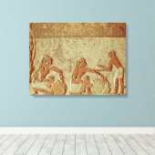 Toile Soulagement représentant la fabrication et la cuis (Insitu (Plancher de Bois))