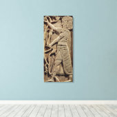 Toile Soulagement représentant un guerrier (Insitu (Plancher de Bois))