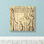Toile Soulagement représentant un pharaon (Insitu (Plancher de Bois))