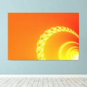 Toile Sound Waves Fractal Art (Insitu (Plancher de Bois))