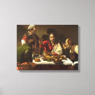 Toile Souper À Emmaüs - Caravaggio
