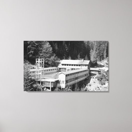 Toile Sources d'eau chaude olympiques, WA Lodge Voir la  (Recto)