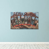 Toile Sources Idaho, Colorado - Grandes Lettres (Insitu (Plancher de Bois))