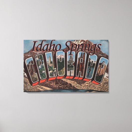 Toile Sources Idaho, Colorado - Grandes Lettres (Recto)