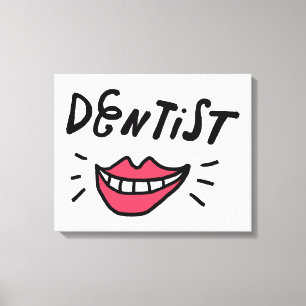 Toile Sourire de dentiste
