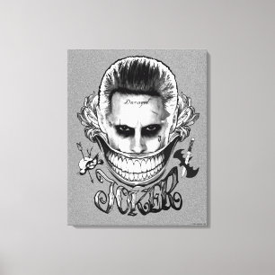 Toile Sourire de joker du peloton de suicide