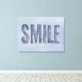 Toile sourire en jean bleu (Insitu (Plancher de Bois))