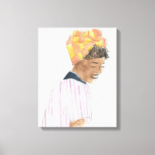 Toile Sourire fort et beau de femme