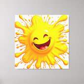 Toile Sourires de Soleil : Explosion de Joie (Recto)