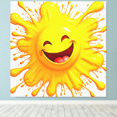 Toile Sourires de Soleil : Explosion de Joie (Insitu (Plancher de Bois))