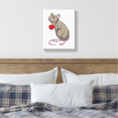 Toile Souris à Boxing avec gants de Boxing (Insitu(Chambre))