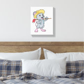 Toile Souris en fermier avec Ax et Casquette (Insitu(Chambre))