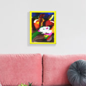 Toile Souris pomme citrouille d'automne (Insitu(Salon))