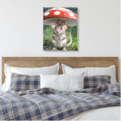 Toile Souris Sous Un Champignon À Pointe Polka (Insitu(Chambre))
