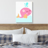 Toile Sous la mer/toile de baleine rose (Insitu(Chambre))