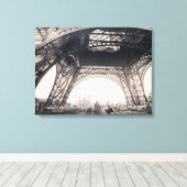 Toile Sous la Tour Eiffel, avant de monter, de "L" (Insitu (Plancher de Bois))