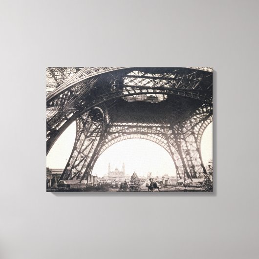 Toile Sous la Tour Eiffel, avant de monter, de "L" (Recto)