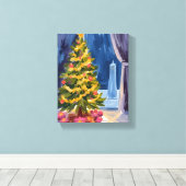 Toile Sous l'arbre de Noël (Insitu (Plancher de Bois))
