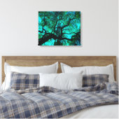 Toile Sous l'arbre en Turquoise III (Insitu(Chambre))