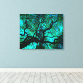 Toile Sous l'arbre en Turquoise III (Insitu (Plancher de Bois))