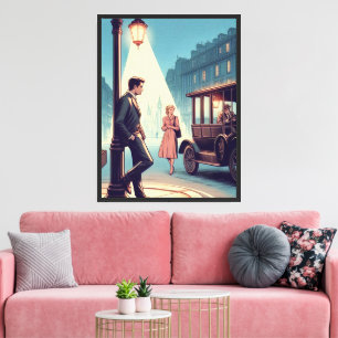 Toile sous le réverbère