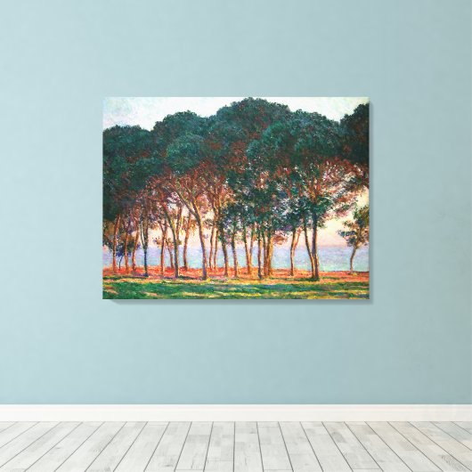 Toile Sous les pins, par Claude Monet (Insitu (Plancher de Bois))