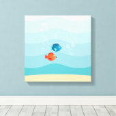 Toile Sous-marin jaune profond (Insitu (Plancher de Bois))