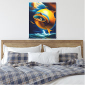 Toile Sous-marin surréaliste Abstrait Ocean Life (Insitu(Chambre))