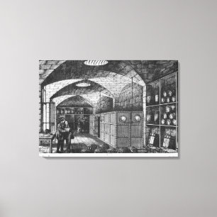 Toile Sous-sol de la banque de la France à Paris, 1897