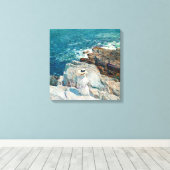 Toile South Ledges, Appledore par Childe Hassam (Insitu (Plancher de Bois))